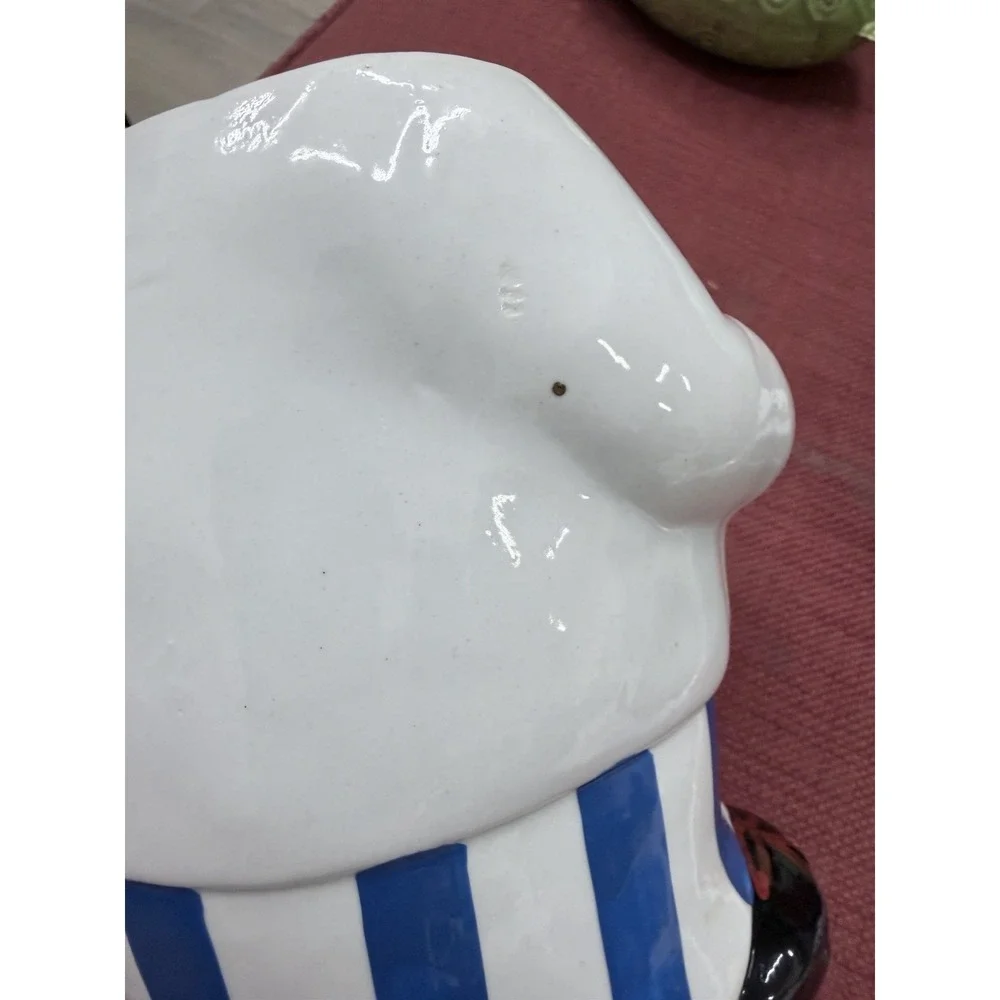 Vintage Ceramic Baker Bear Cookie Jar –‎ Chef Bear with Rolling Pin